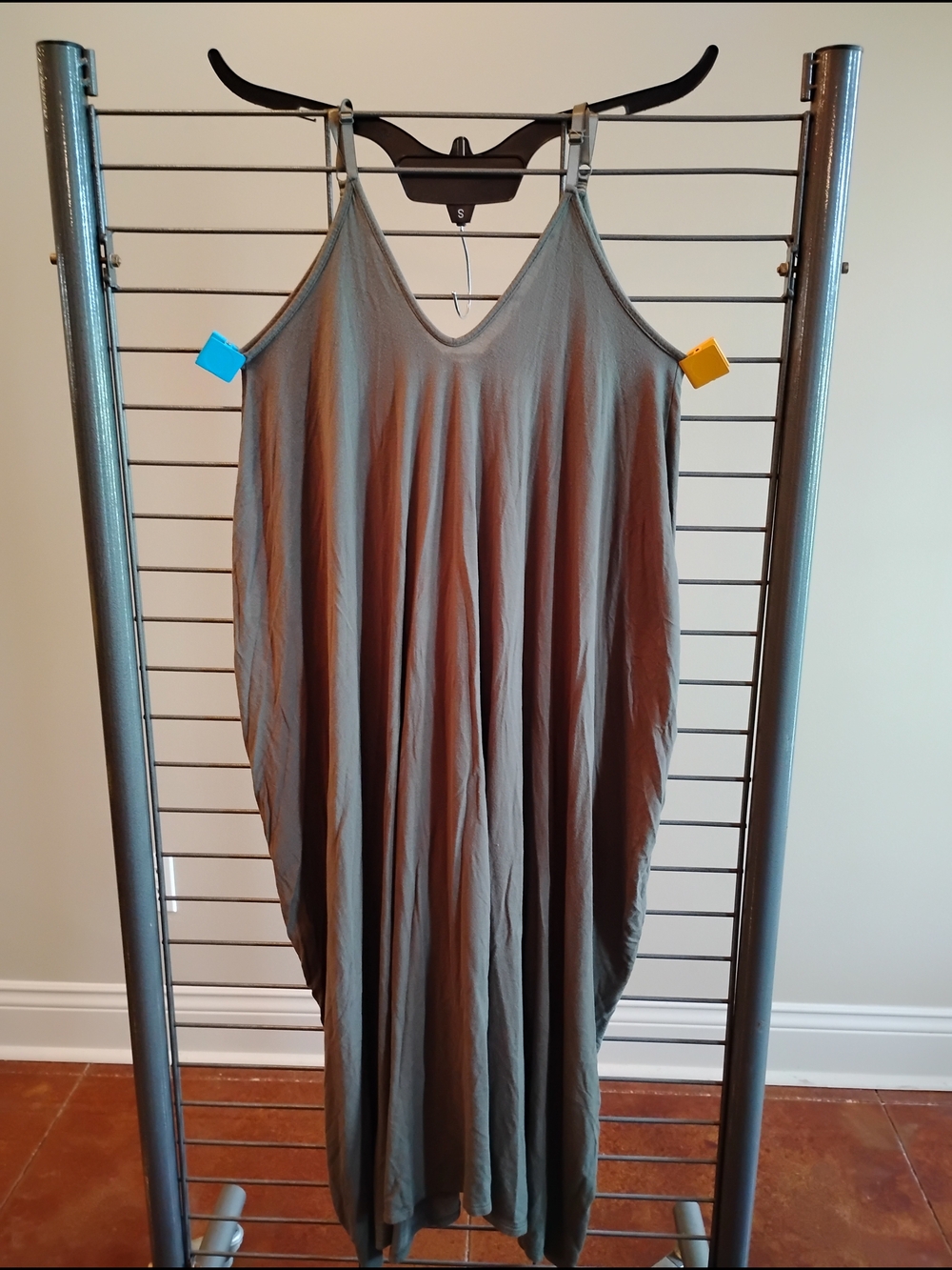 Emerald‎ Grey Sleeveless V-Neck Maxi Dress